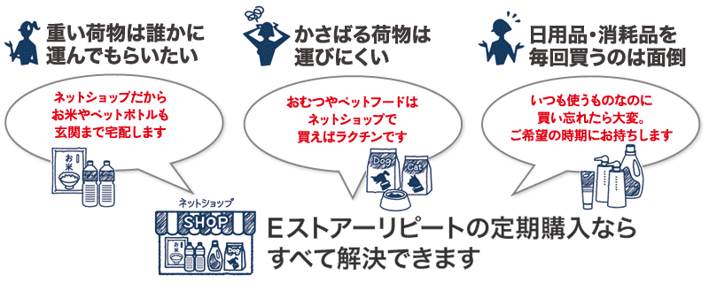 Ｅストアーリピートの定期購入ならすべて解決できます